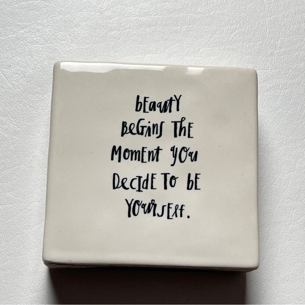 Rae Dunn Artisan Collection By Magenta Ceramic Two Sides Decorative Home Sign